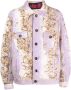 VITELLI Bomberjack met print Beige - Thumbnail 1