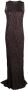 VITELLI Maxi-jurk met gedrapeerd detail Zwart - Thumbnail 1