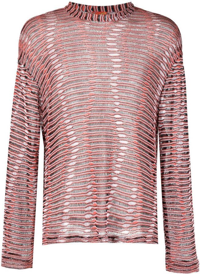VITELLI Opengebreide sweater Oranje