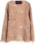 VITELLI Trui met gerafeld effect Beige - Thumbnail 1