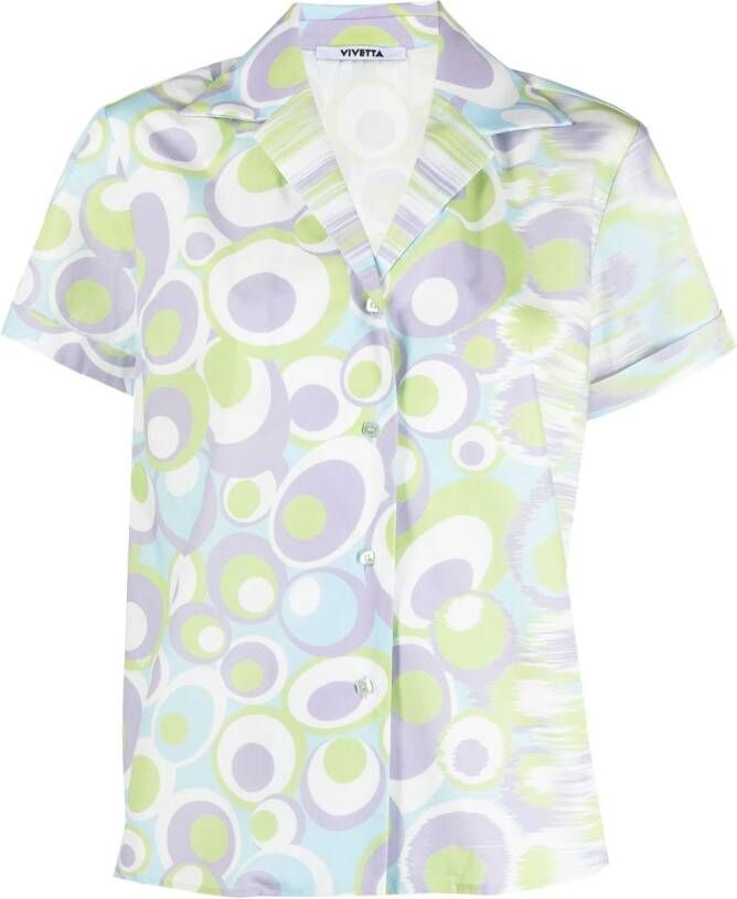 Vivetta Blouse met grafische print Paars