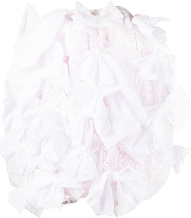 Vivetta Mini-jurk met strikdetail Wit