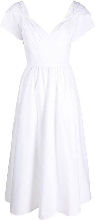 Vivetta Flared midi-jurk Wit