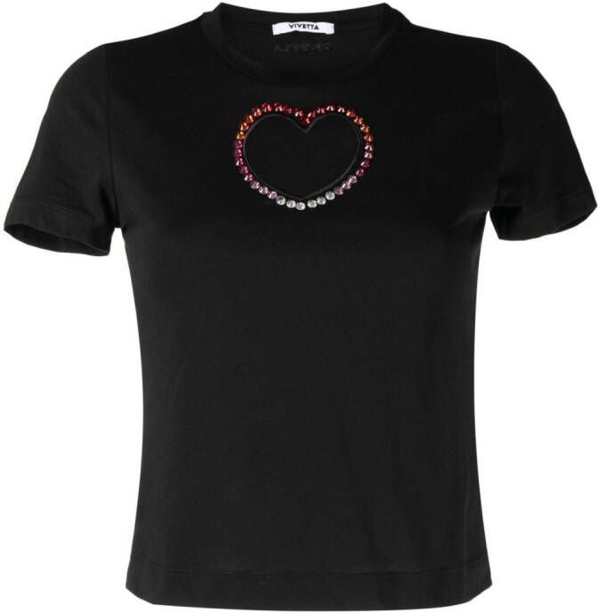 Vivetta Uitgesneden T-shirt Zwart