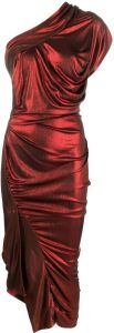 Vivienne Westwood Asymmetrische jurk Rood