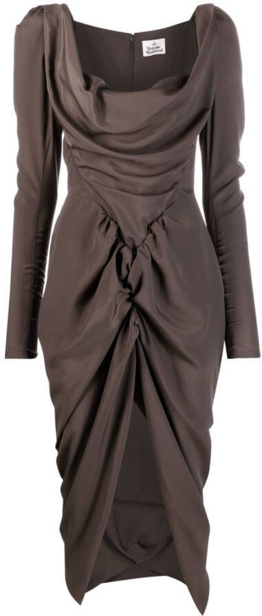 Vivienne Westwood Asymmetrische midi-jurk Grijs