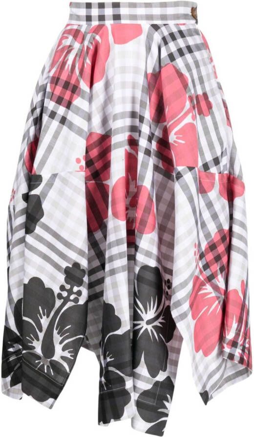 Vivienne Westwood Asymmetrische midi-rok Grijs