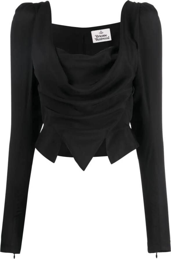 Vivienne Westwood Asymmetrische top Zwart