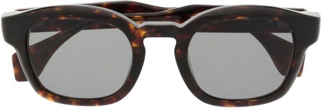 Vivienne Westwood Cary zonnebril met rechthoekig montuur Bruin