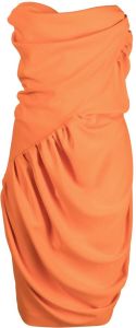 Vivienne Westwood Gedrapeerde mini-jurk Oranje