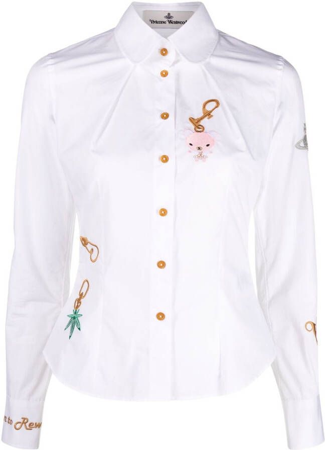 Vivienne Westwood Blouse met borduurwerk Wit