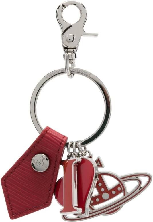 Vivienne Westwood Sleutelhanger met Orb-detail Rood
