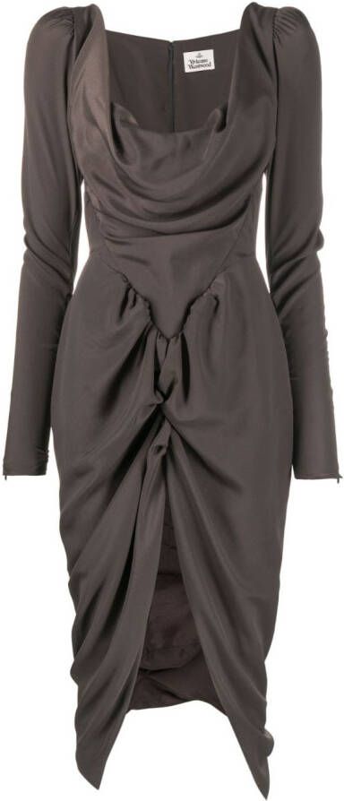 Vivienne Westwood Gedrapeerde mini-jurk Grijs