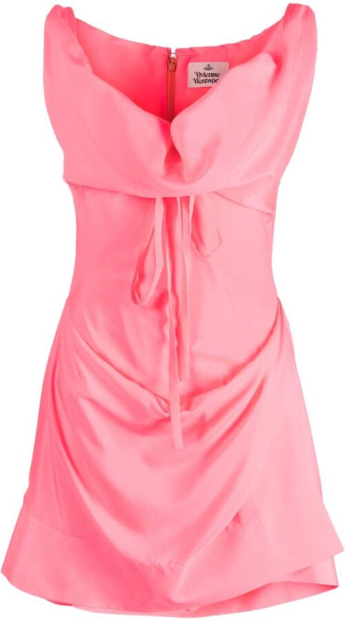 Vivienne Westwood Gedrapeerde mini-jurk Roze