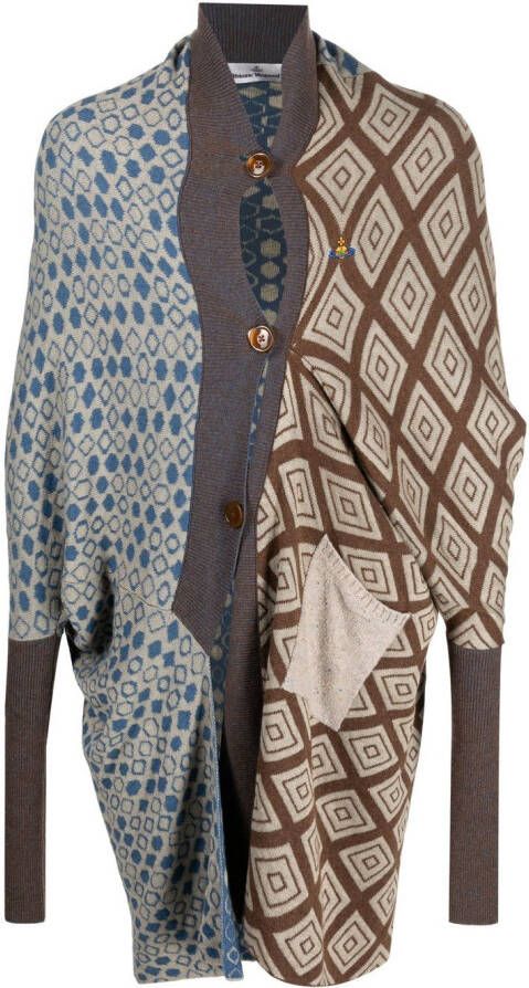 Vivienne Westwood Vest met geometrisch patroon Bruin