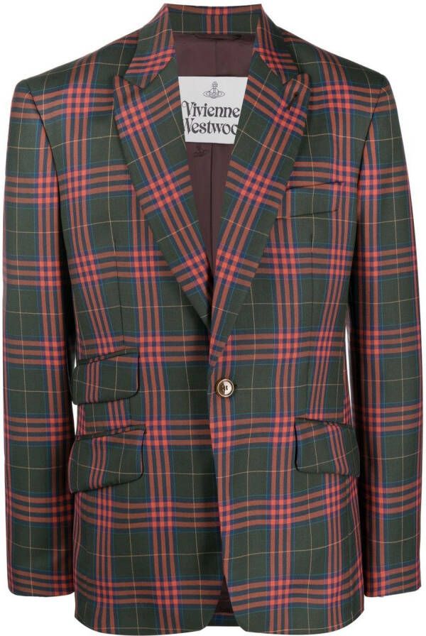 Vivienne Westwood Geruite blazer Groen