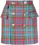 Vivienne Westwood Geruite rok Blauw - Thumbnail 1
