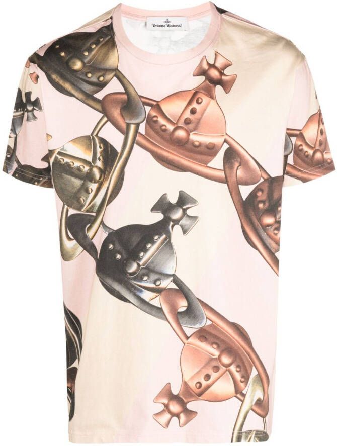 Vivienne Westwood T-shirt met print Roze