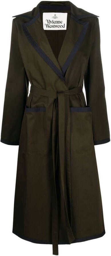 Vivienne Westwood Jas met gespreide kraag Groen