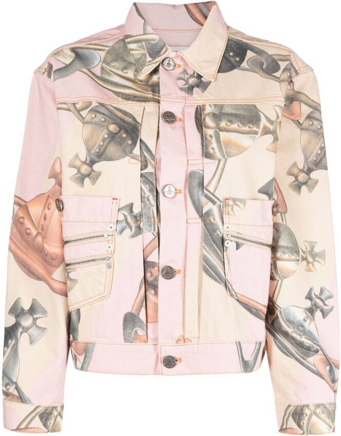 Vivienne Westwood Katoenen bikerjack Roze