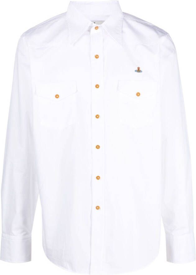 Vivienne Westwood Overhemd met logoprint Wit