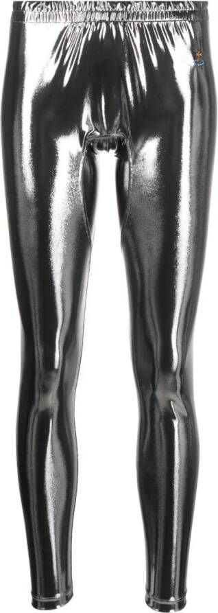 Vivienne Westwood Legging met metallic-effect Zilver
