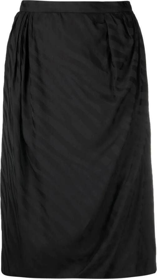 Vivienne Westwood Midi-rok met gedrapeerd detail Zwart