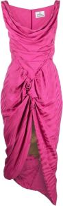 Vivienne Westwood Mouwloze midi-jurk Roze