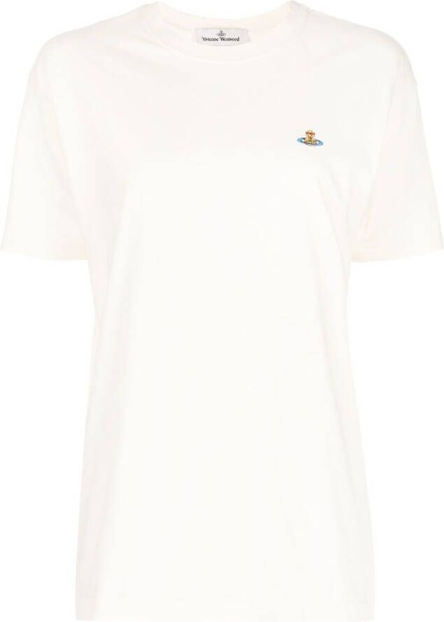 Vivienne Westwood T-shirt met orb detail Wit