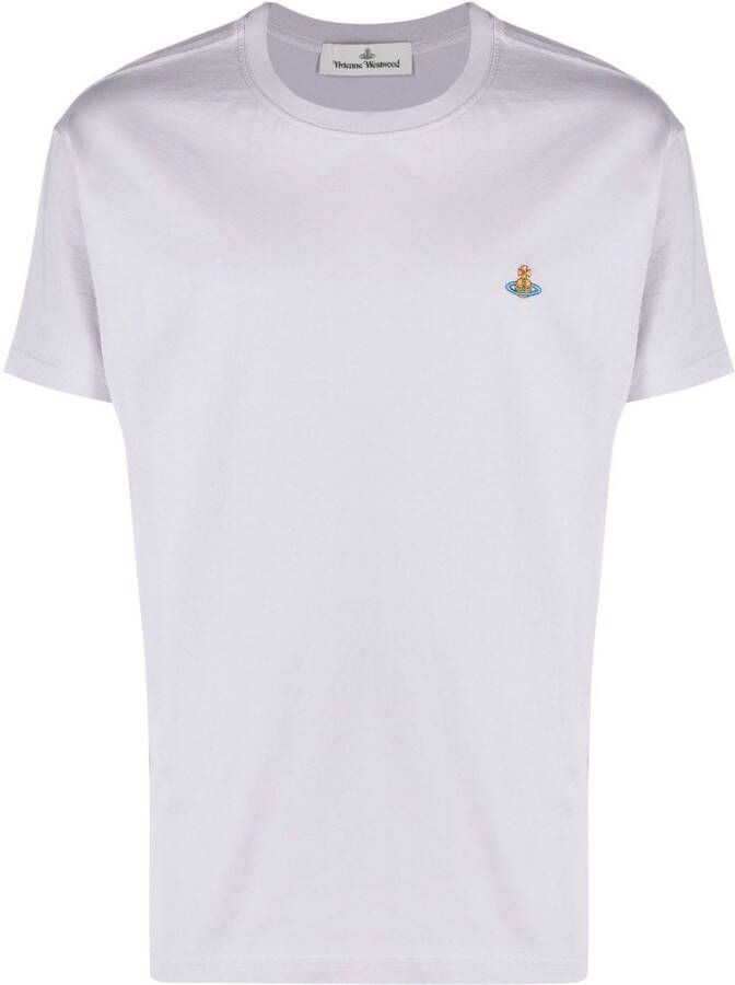 Vivienne Westwood T-shirt met geborduurd logo Paars