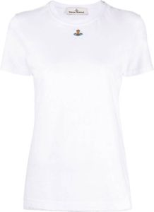 Vivienne Westwood Orb-embroidered T-shirt Wit