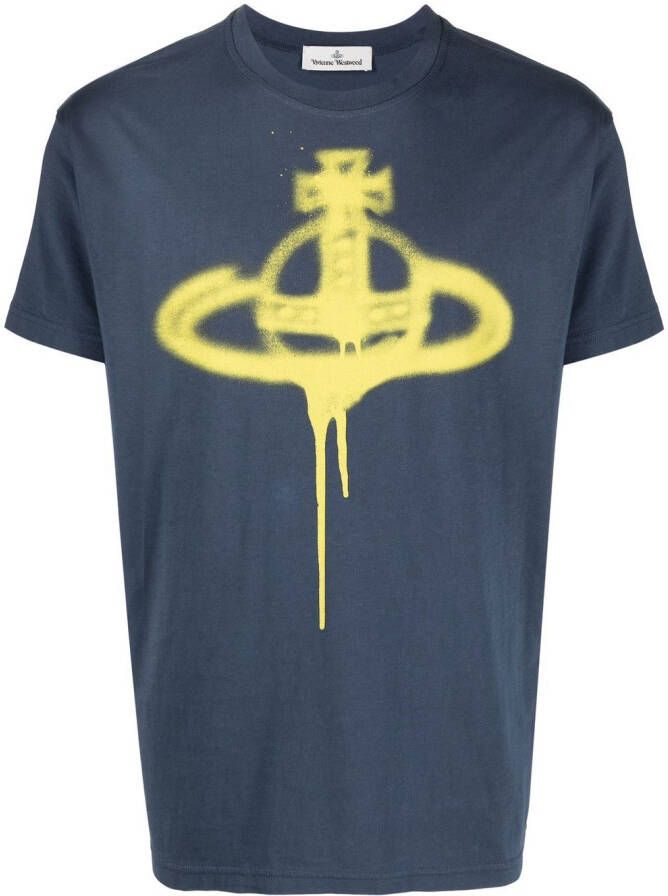 Vivienne Westwood T-shirt met print Blauw