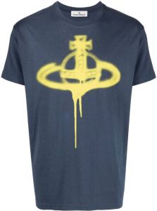 Vivienne Westwood Orb spray-print T-shirt Blauw