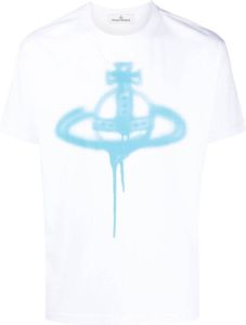 Vivienne Westwood Orb spray-print T-shirt Wit