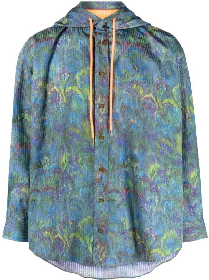 Vivienne Westwood Overhemd met print Blauw