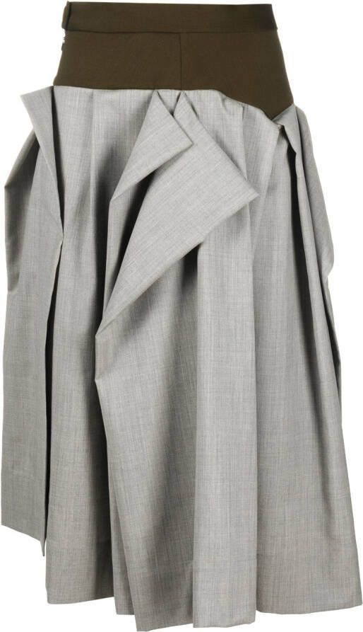 Vivienne Westwood Midi-rok met vlakken Grijs