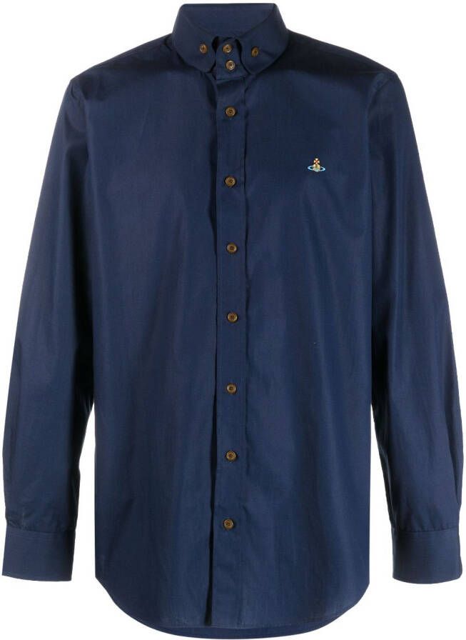Vivienne Westwood Popeline overhemd Blauw