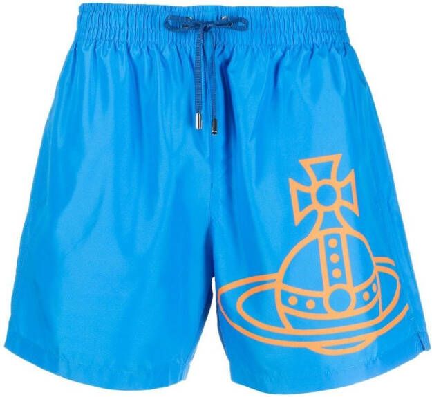 Vivienne Westwood Shorts met logoprint Blauw