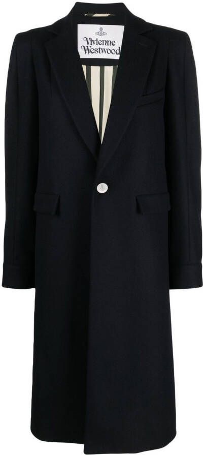 Vivienne Westwood Jas met enkele rij knopen Blauw