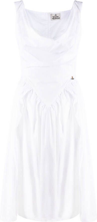 Vivienne Westwood Midi-jurk met col Wit