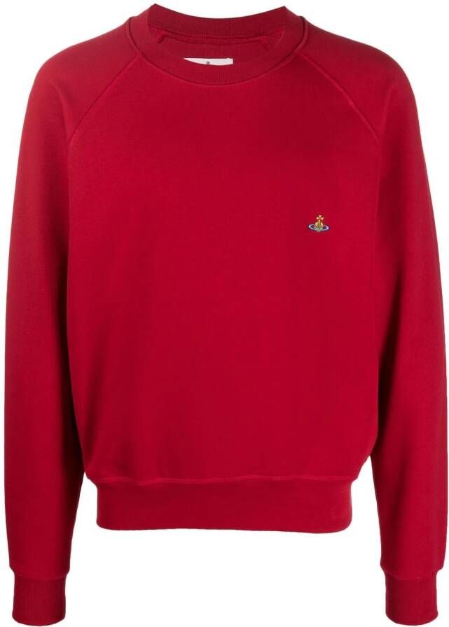 Vivienne Westwood Sweater met geborduurd logo Rood