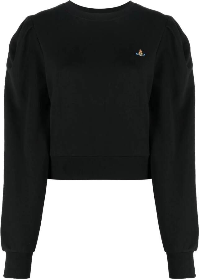 Vivienne Westwood Sweater met geborduurd logo Zwart