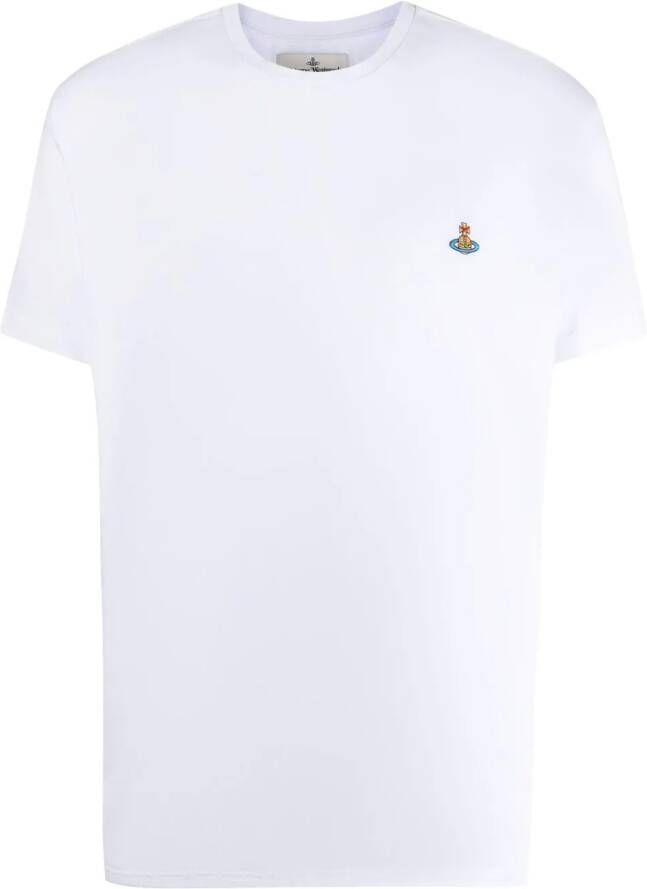 Vivienne Westwood T-shirt met geborduurd logo Wit