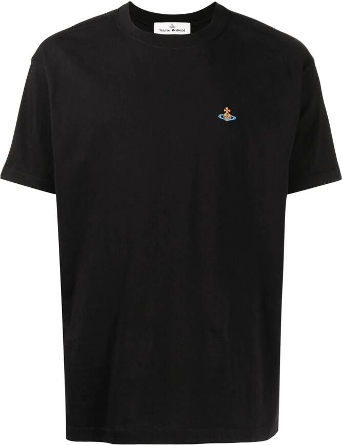 Vivienne Westwood T-shirt met geborduurd logo Zwart