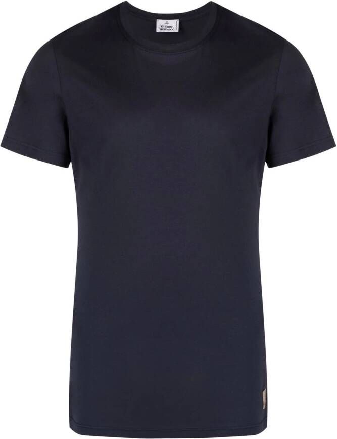 Vivienne Westwood T-shirt met logopatch Blauw