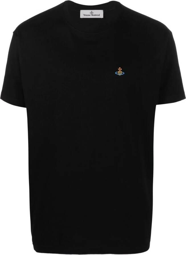 Vivienne Westwood T-shirt met patch Zwart