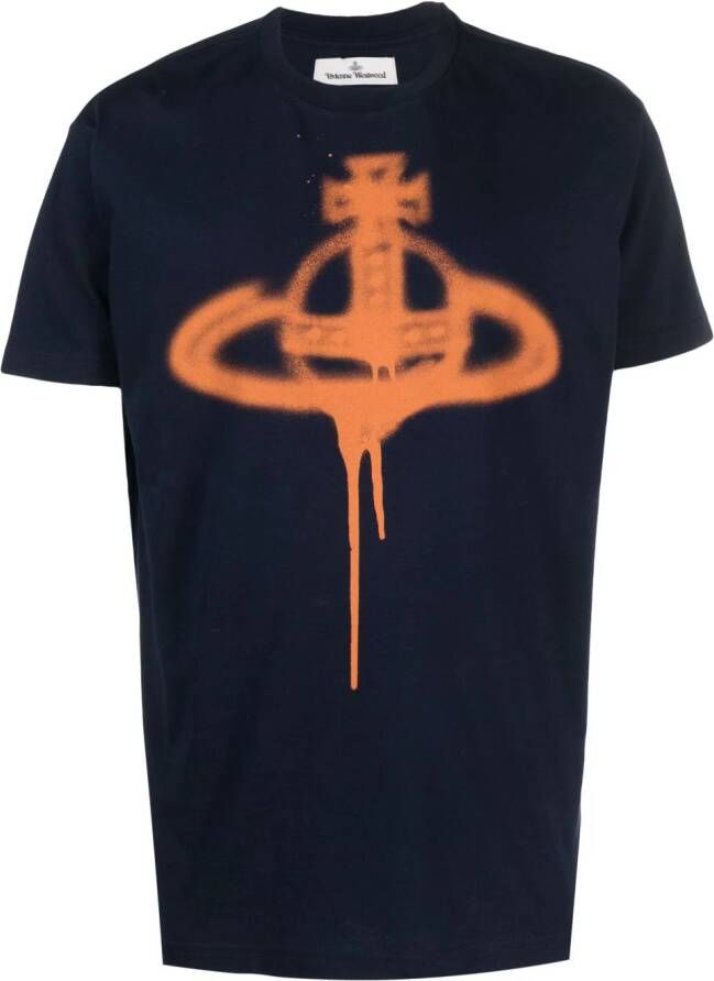 Vivienne Westwood T-shirt met print Blauw