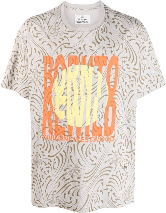 Vivienne Westwood T-shirt met print Grijs