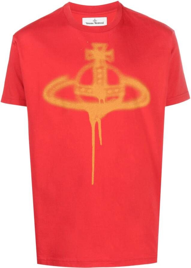 Vivienne Westwood T-shirt met print Rood