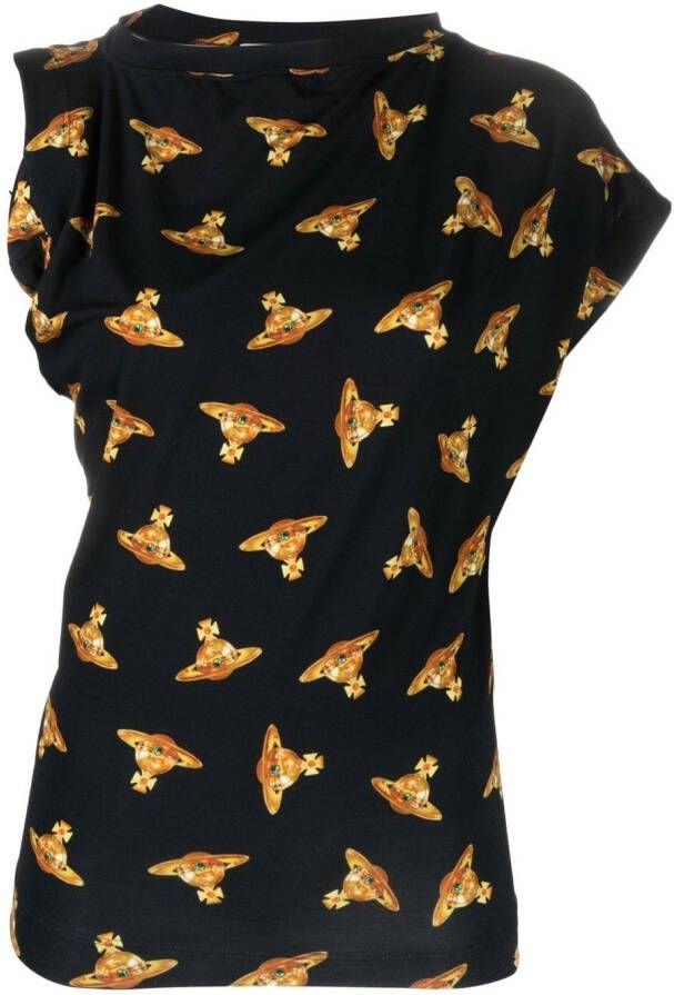 Vivienne Westwood T-shirt met print Zwart